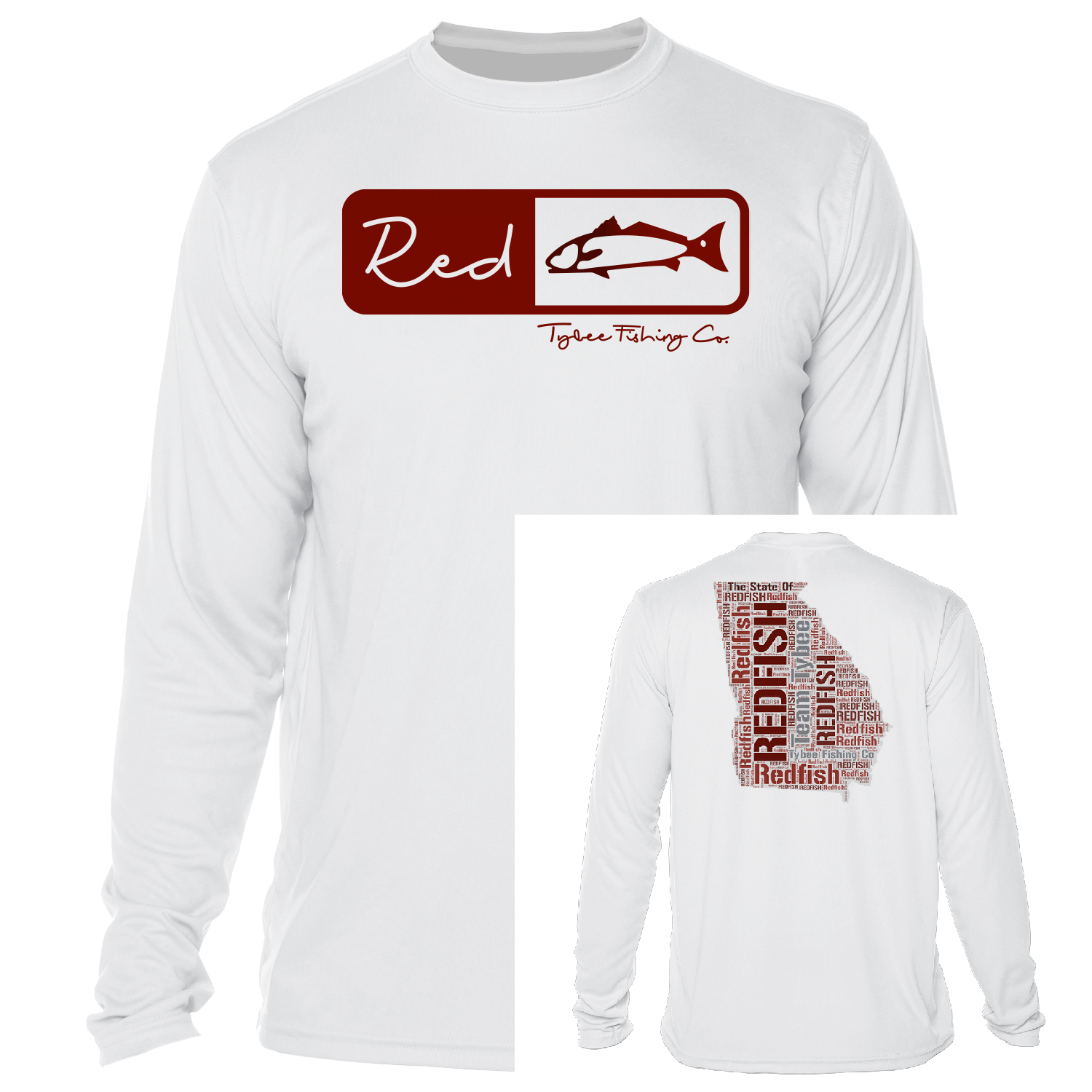 Classic Redfish State Performance Shirt - Tybee Fishing Company