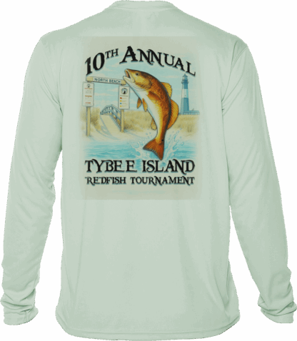 Leaping Redfish 10th Annual Tournament Performance Shirt - Image 7