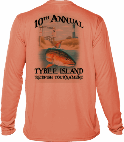 Tailing Redfish 10th Annual Tournament Performance Shirt - Image 11
