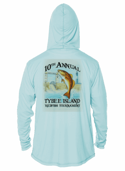 Leaping Redfish 10th Annual Tournament Performance Hoodie - Image 3