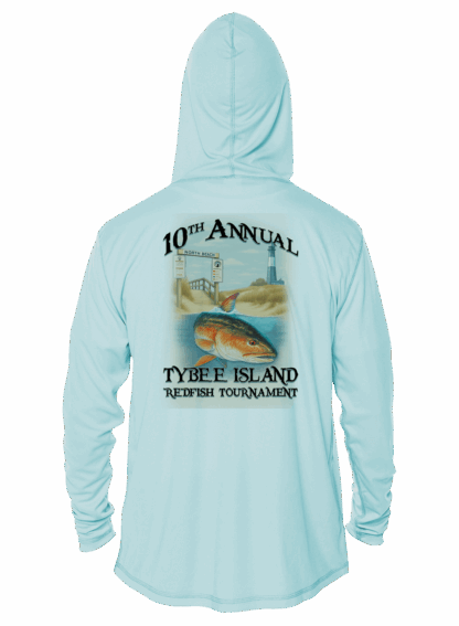 Tailing Redfish 10th Annual Tournament Performance Hoodie - Image 3