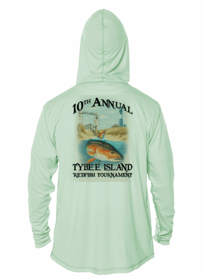 Tailing Redfish 10th Annual Tournament Performance Hoodie - Image 7